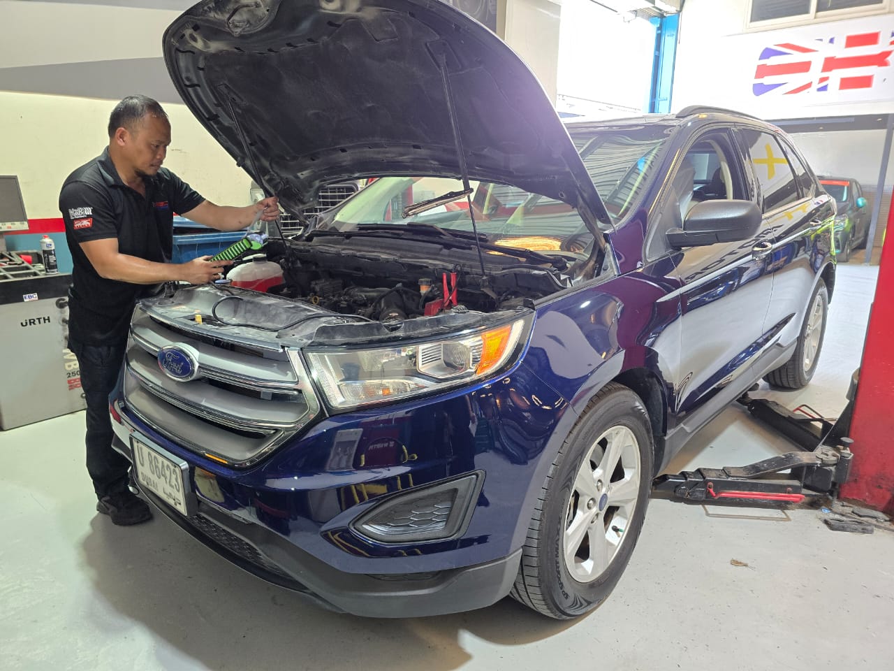EBC Express working on a Ford car repair